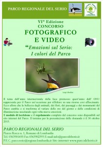 Concorso fotografico e video "Emozioni sul Serio: i colori del Parco" @ Parco del Serio