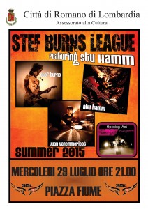 Romano, concerto Stef Burns League @ Piazza Fiume