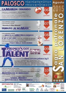 Palosco, Sagra patronale San Lorenzo