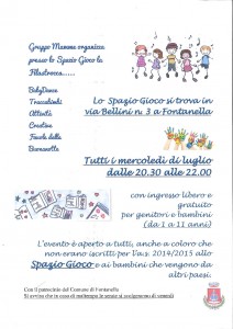 Fontanella, serate spazio gioco @ Spazio gioco in via Bellini 3