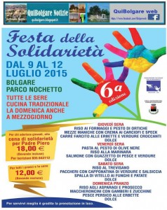 Bolgare, festa della solidarietà @ Bolgare, parco Nochetto