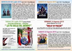 Palosco, cinema all'aperto  @ Piazza Manzoni