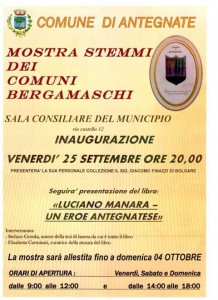Mostra stemmi dei comuni bergamaschi @ Sala consiliare comune di Antegnate