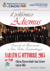 Concerto per coro- Adiemus @ Chiesa parrocchiale san Vittore | Calcio | Lombardia | Italia