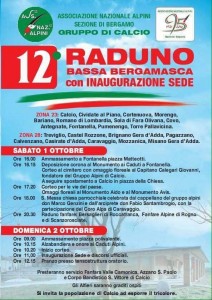 Calcio, 12° raduno alpini Bassa Bergamasca con inaugurazione sede @ Calcio