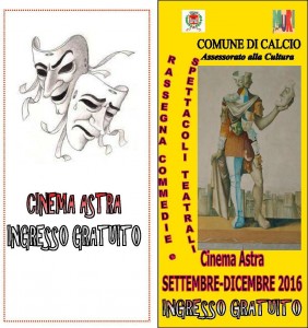 Calcio, rassegna commedie e spettacoli teatrali @ Cinema Astra, Calcio | Great Bricett | England | Regno Unito