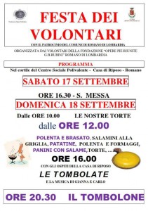 Romano di Lombardia, Festa dei volontari @ Romano di Lombardia