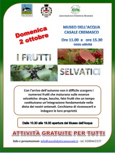 Parco del Serio, "I frutti selvatici" @ Museo dell'Acqua, Casale Cremasco
