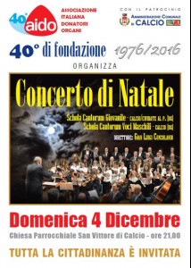 Calcio, concerto di Natale @ Calcio