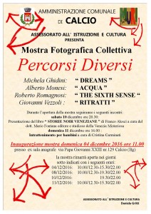 Calcio, mostra fotografica collettiva "Percorsi Diversi" @ Ex sala anagrafe | Calcio | Lombardia | Italia