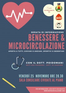 Cividate al Piano, serata informativa "Benessere e Microcircolazione" @ Sala Consiliare