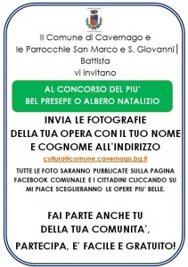 Cavernago, concorso "Il più bel presepe e albero di Natale"