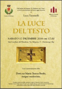 Martinengo, presentazione del libro di Luca Taramelli @ Filandone | Martinengo | Lombardia | Italia