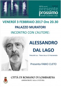 Romano, Festival Presente Prossimo @ Palazzo Muratori
