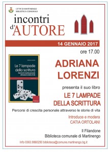 Martinengo, presentazione del libro di Adriana Lorenzi @ Filandone