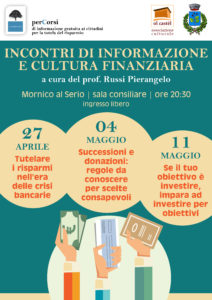 Mornico al Serio, Incontri di informazione e cultura finanziaria @ Mornico al Serio | Mornico Al Serio | Lombardia | Italia