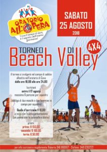 Covo, Torneo di Beach Volley 4X4 @ Oratorio di Covo