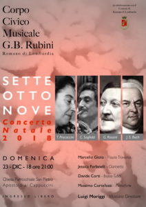 Romano di Lombardia, Concerto di Natale 2018 @ Chiesa Parrocchiale S.Pietro Apostolo ai Cappuccini | Romano di Lombardia | Lombardia | Italia