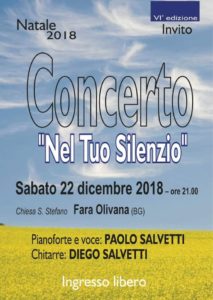 Fara Olivana, Concerto di Natale "Nel Tuo Silenzio" @ Chiesa di Santo Stefano, Fara Olivana