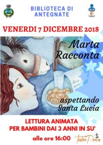 Antegnate, Lettura animata "Aspettando S.Lucia" @ Biblioteca di Antegnate
