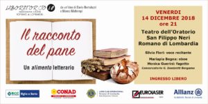 Romano di Lombardia, "Il racconto del pane" @ Teatro Oratorio San Filippo Neri, Romano di Lombardia 