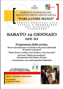 Cassano d'Adda, "Parla come mangi" @ TECA - Teatro Cassanese