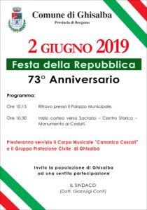 Ghisalba, "Festa della Repubblica" @ Ghisalba