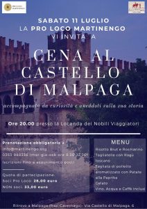 Cena al Castello di Malpaga @ Locanda dei Nobili Viaggiatori, Malpaga