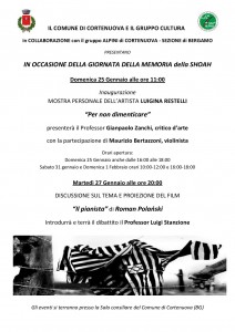 Giornata della memoria @ Sala consiliare del comune di Cortenuova | Cortenuova | Lombardia | Italia