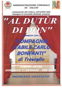 Commedia dialettale "Al dutùr di dòn" @ Cinema Astra di Calcio