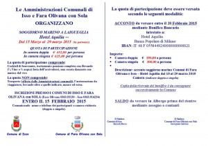 Soggiorno marino a Laigueglia con i comuni di Isso e Fara Olivana